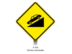 A-20a Declive acentuado