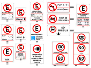 Informações complementares às placas de regulamentação