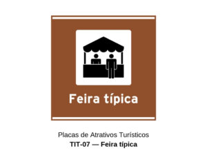 Placas de Atrativos Turísticos TIT-07 — Feira típica