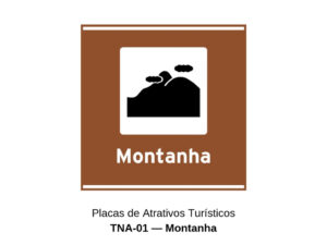 Placas de Atrativos Turísticos TNA-01 — Montanha