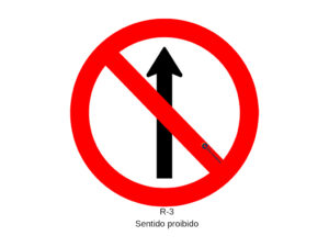 R-3 Sentido proibido