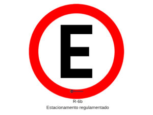 R-6b Estacionamento regulamentado